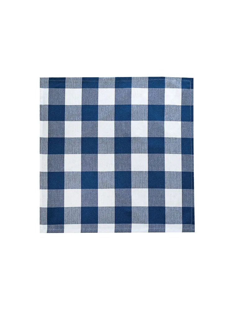 Linen House Revana Check Navy Tablecloth