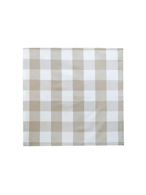Linen House Revana Check Stone Tablecloth