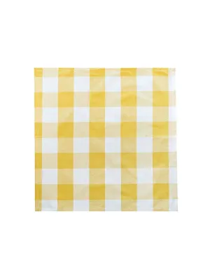Linen House Revana Check Yellow Tablecloth