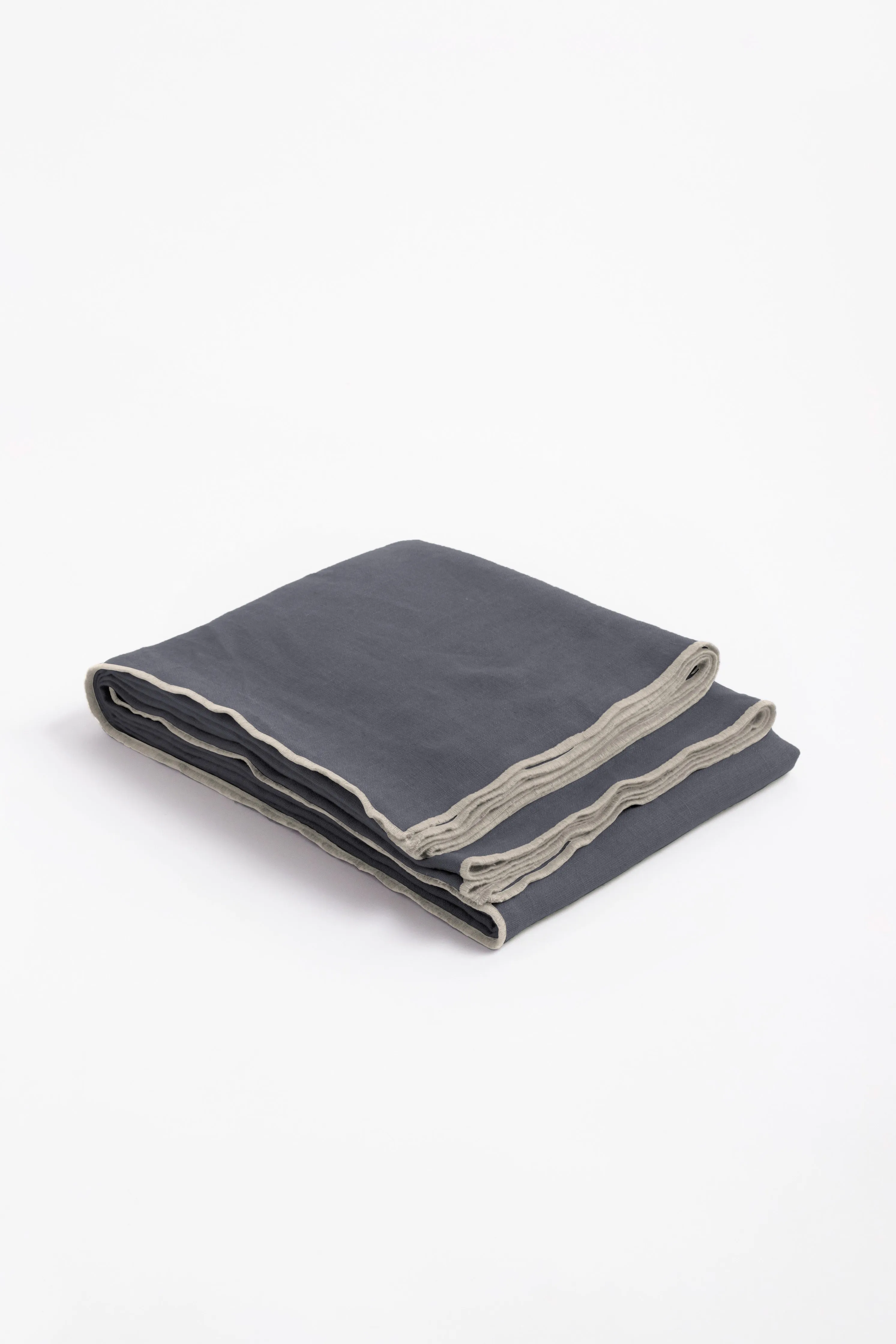 Linen Natural Needled Tablecloth-Caramel Brown