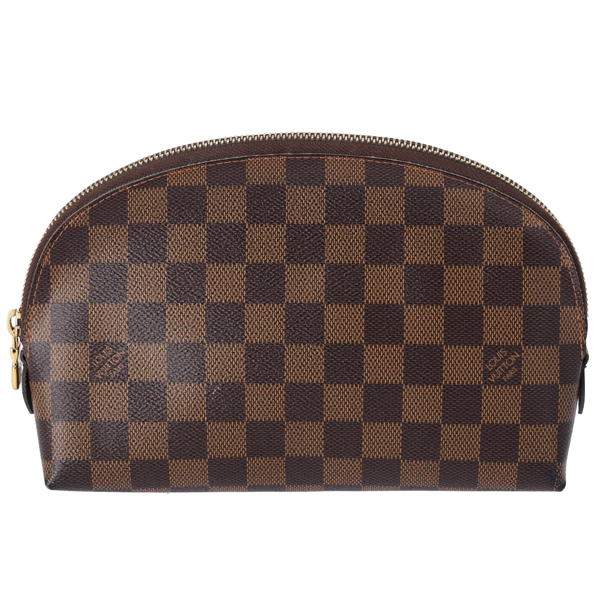 Louis Vuitton Pochette Cosmetic GM Pouch N23345 Ebene Damier Canvas
