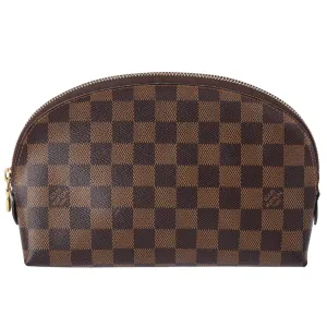 Louis Vuitton Pochette Cosmetic GM Pouch N23345 Ebene Damier Canvas