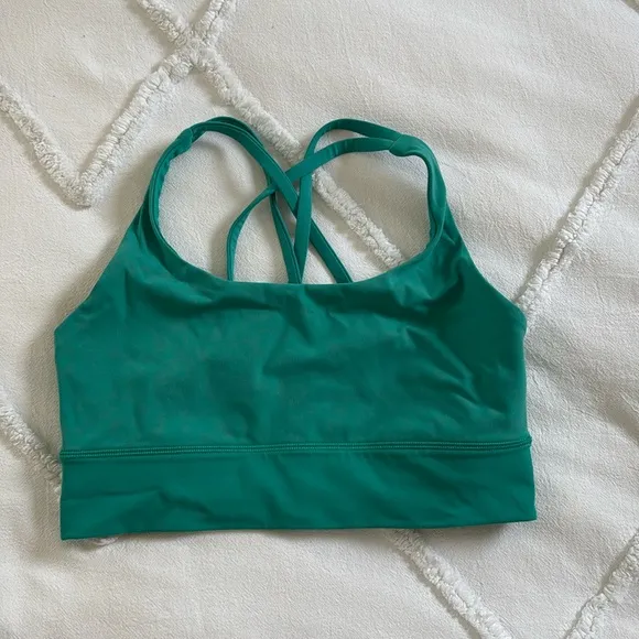 Lululemon Energy Longline Bra Sz 8 Maldives Green