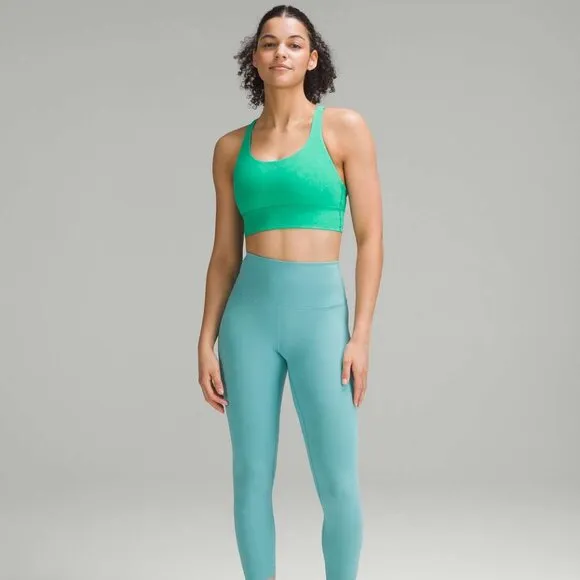 Lululemon Energy Longline Bra Sz 8 Maldives Green