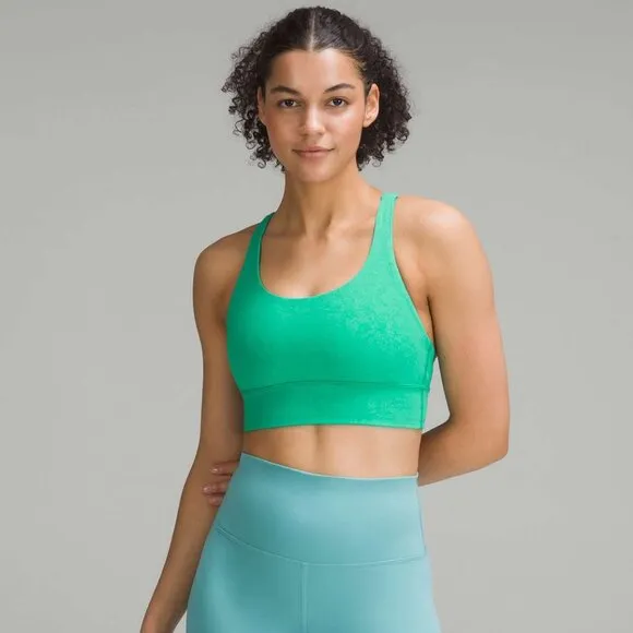 Lululemon Energy Longline Bra Sz 8 Maldives Green