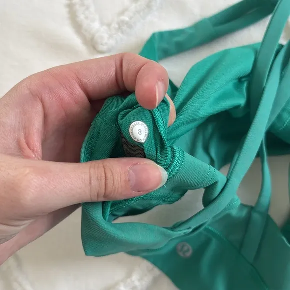 Lululemon Energy Longline Bra Sz 8 Maldives Green