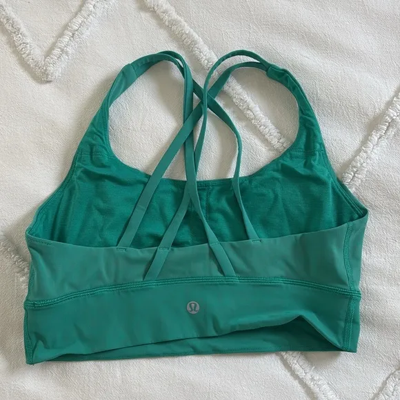 Lululemon Energy Longline Bra Sz 8 Maldives Green