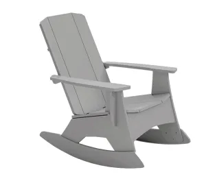 Mainstay Adirondack Lounger Rocker In Gray