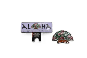 Makai Princeville Tree Logo Ball Marker with Hat Clip