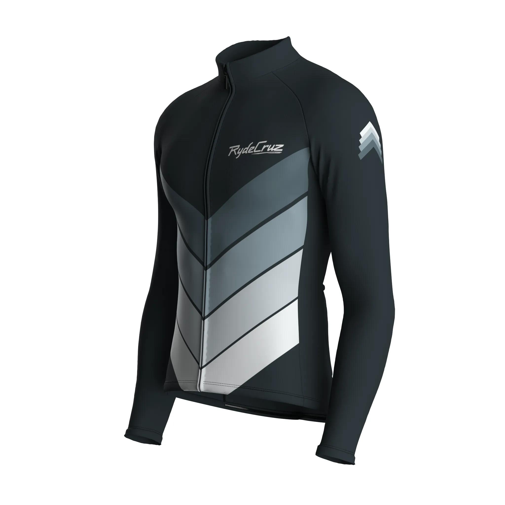 Mecha Shell | Gunmetal Gray Male Long Sleeves Jersey