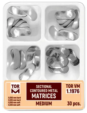 Medium Sectional Contoured Matrices of Four Types 30pcs