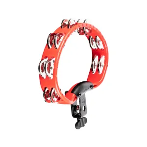 MEINL Percussion HTMT2R Headliner Series Mountable ABS Tambourine, 2 Rows, Red