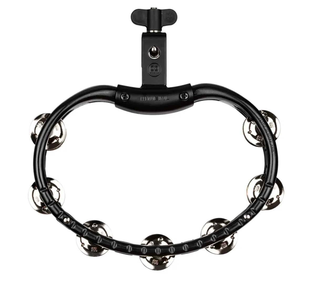 Meinl TMT2BK Mountable ABS Tambourine - Nickel Plated Steel Jingles