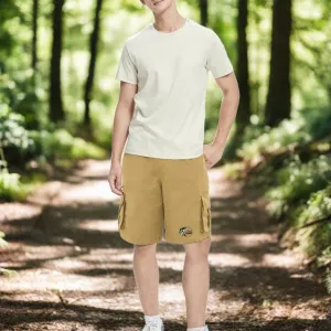 Men's Khaki Funny Weekend Hooker Graphic Cargo Shorts