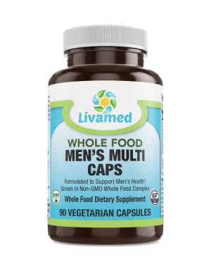 Men's Multi Veg Caps - Whole Food Essentials   90 Count