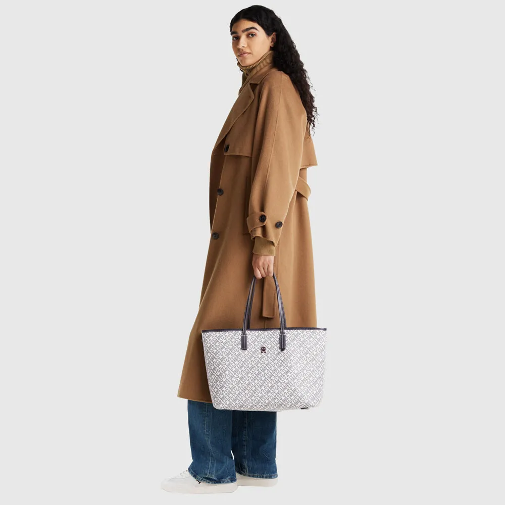 Monoplay Leather Tote Bag - Navy Multi