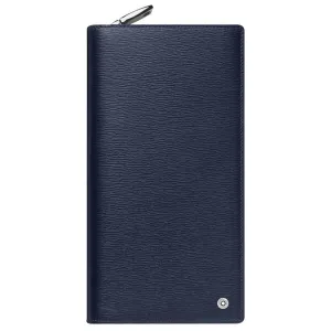Montblanc vertical portfolio 13 compartments with 4810 Westside blue hinge 118658