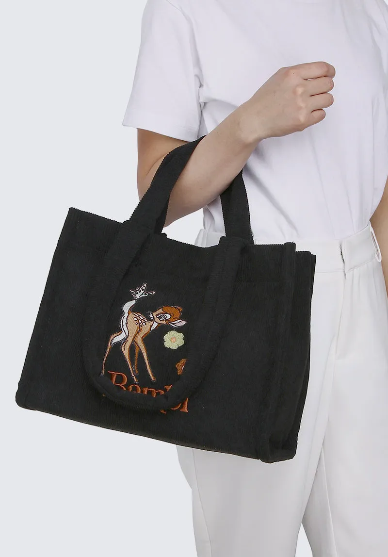 My Little Bambi Tote Bag (Black)