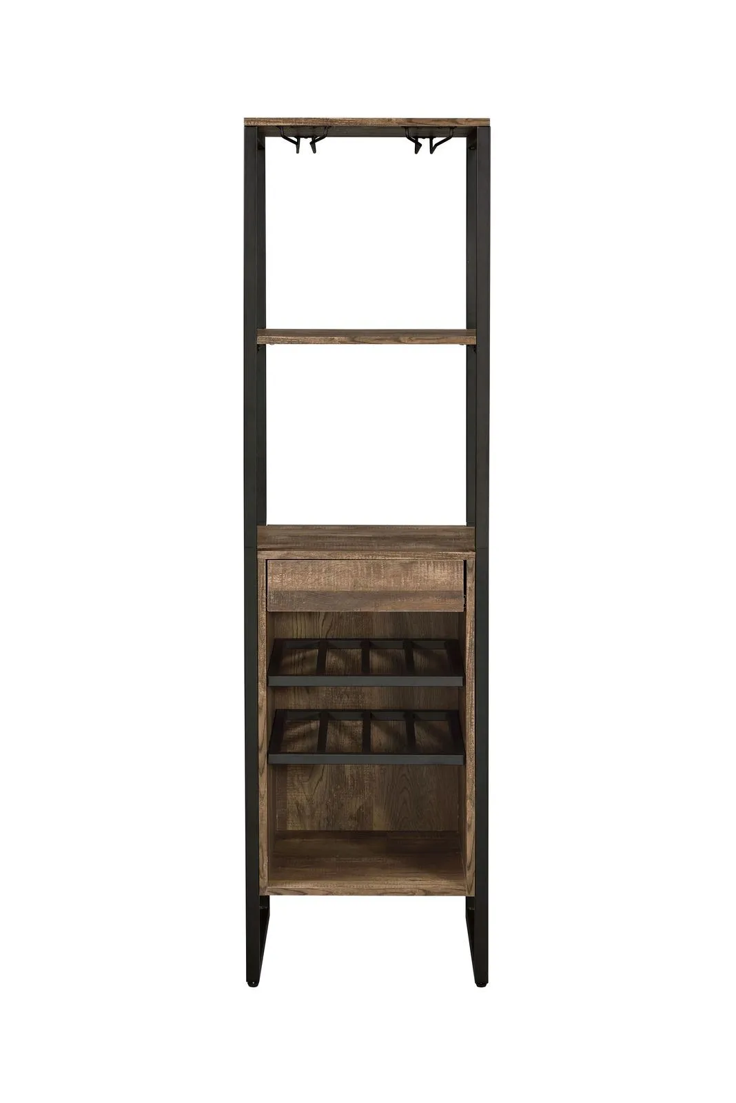 Narik Weathered Oak  Wine Rack