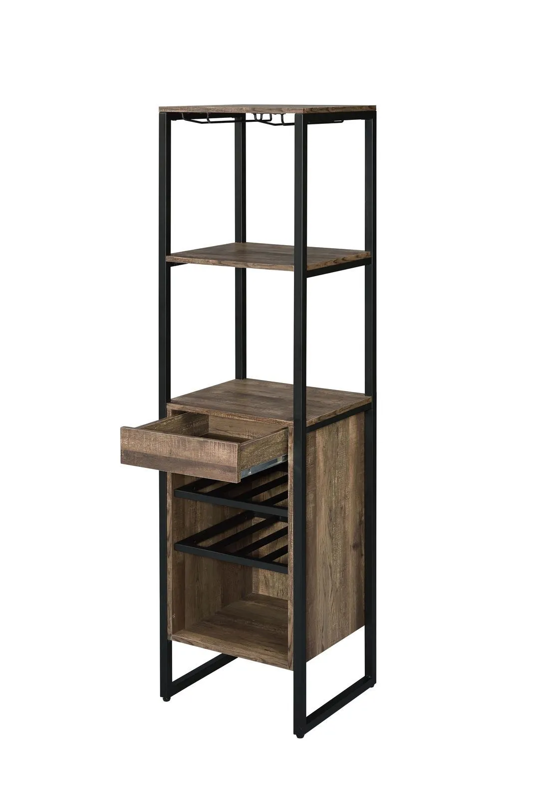 Narik Weathered Oak  Wine Rack