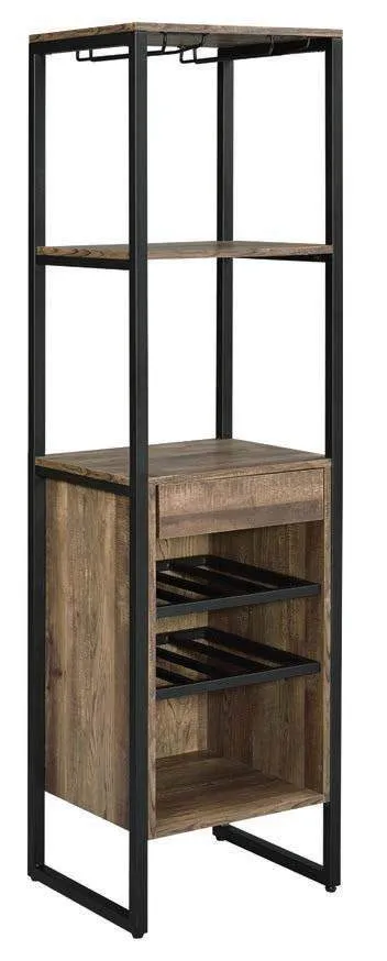 Narik Weathered Oak  Wine Rack