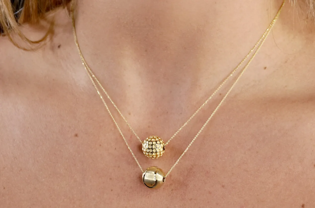 Necklace Golf Ball 14kt Gold