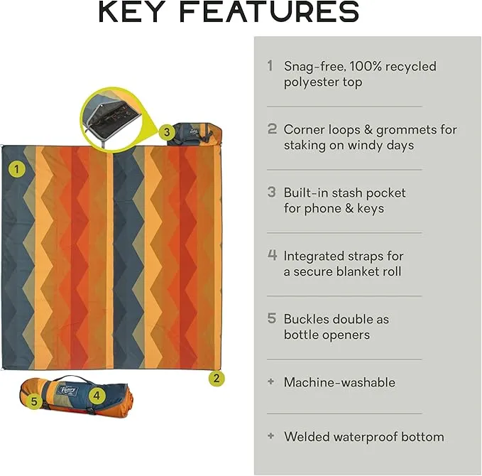 NEMO Victory Patio Blanket, Fortress Mirage, Large