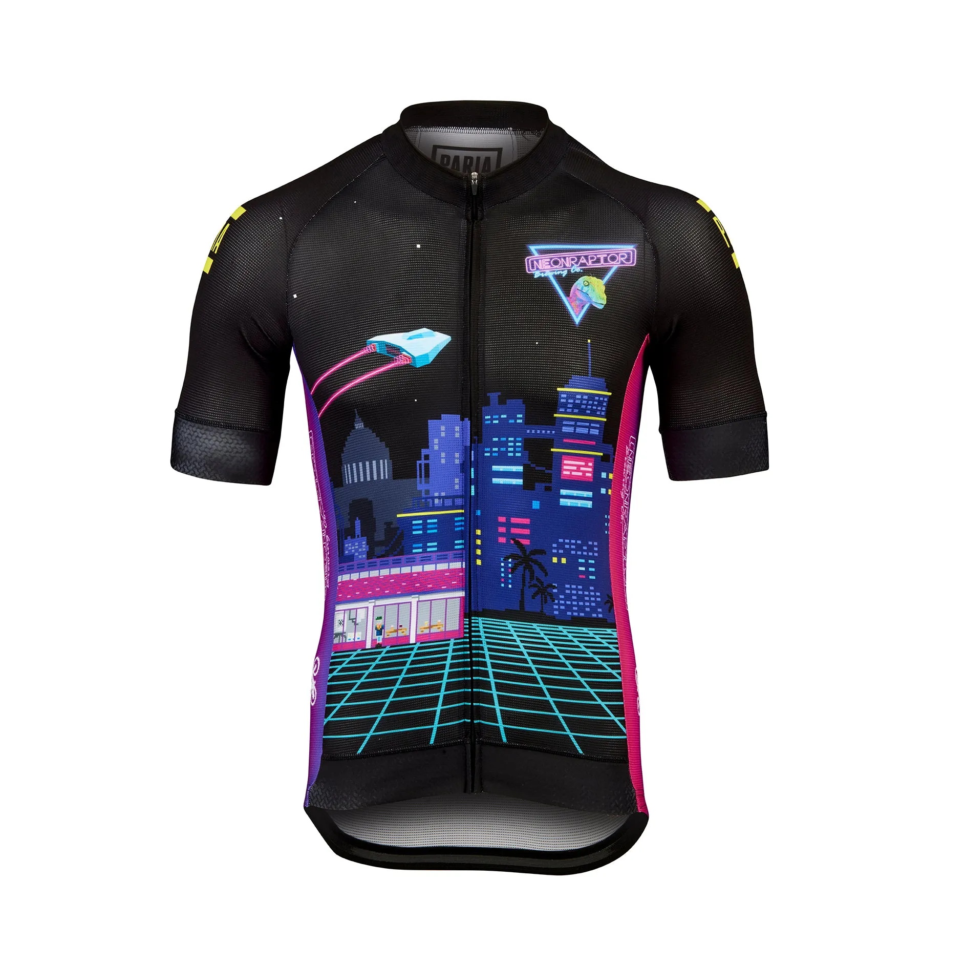 Neon Raptor X PARIA Short Sleeve Cycling Jersey