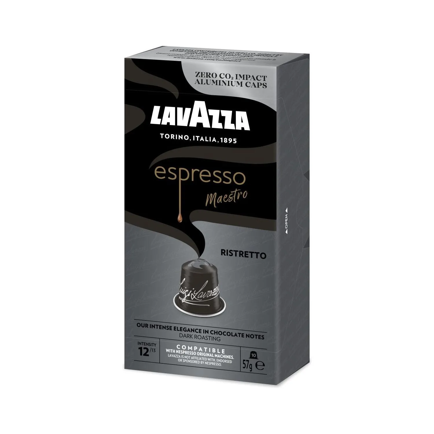 Nespresso Compatible Lavazza Maestro Ristretto 20 Coffee Capsules