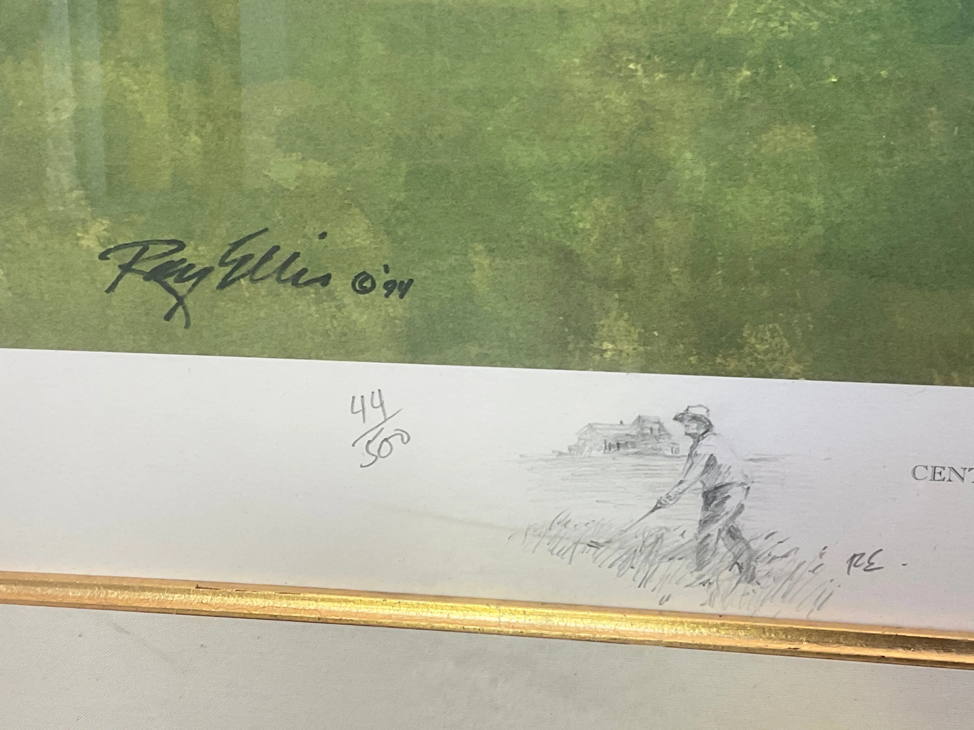 Newport Country Club Lithograph by Ray Ellis 1995