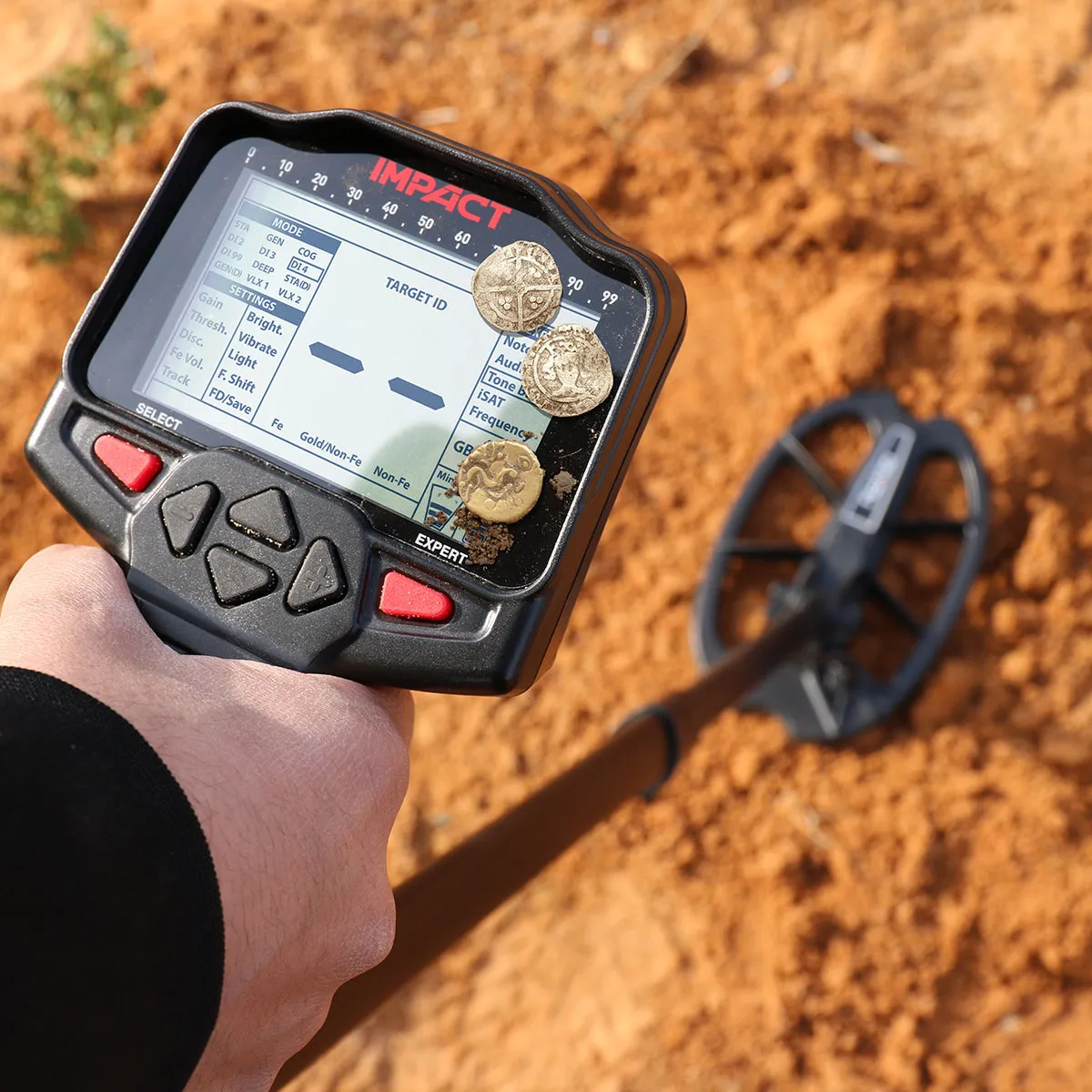 Nokta Impact Pro Pack Metal Detector with Waterproof DD 11 x 7'' Search Coil