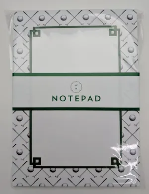 NOTE PAD - WHH - GOLF CLUB BORDER