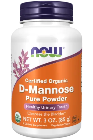 now D-Mannose, Organic & Pure Powder 85 gm