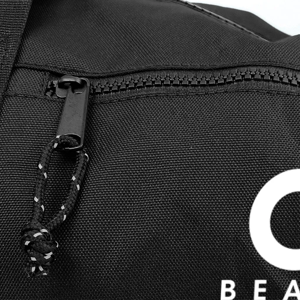 O Beach Logo White Recycled Barrel Bag