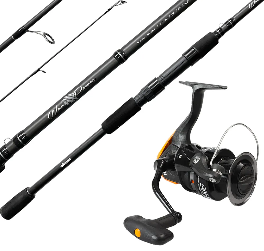 Okuma Wave Power 902M 5-7kg   Okuma Jaw-45 Shore Spin Combo