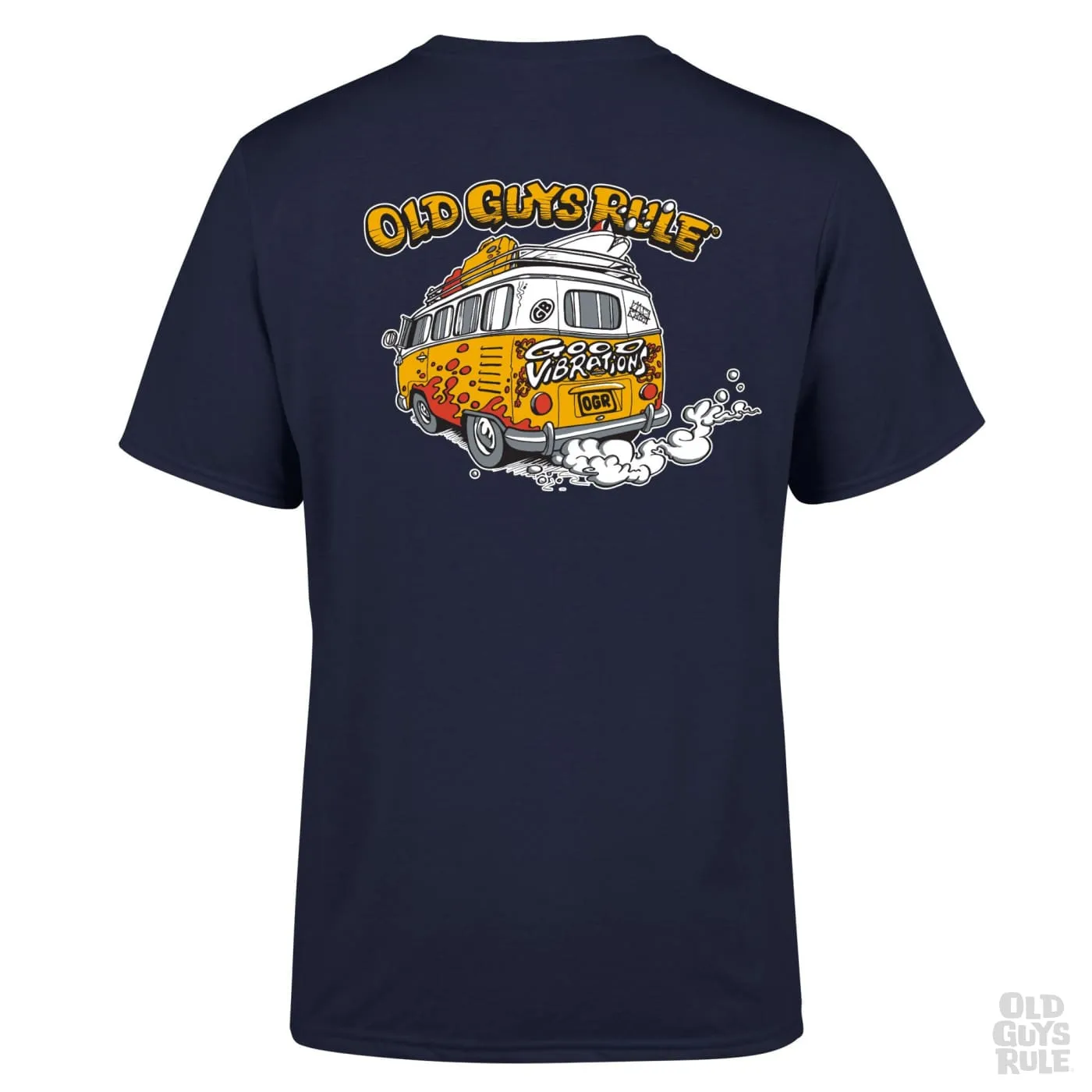 OLD GUYS RULE 'GOOD VIBRATIONS IV' T-SHIRT - NAVY