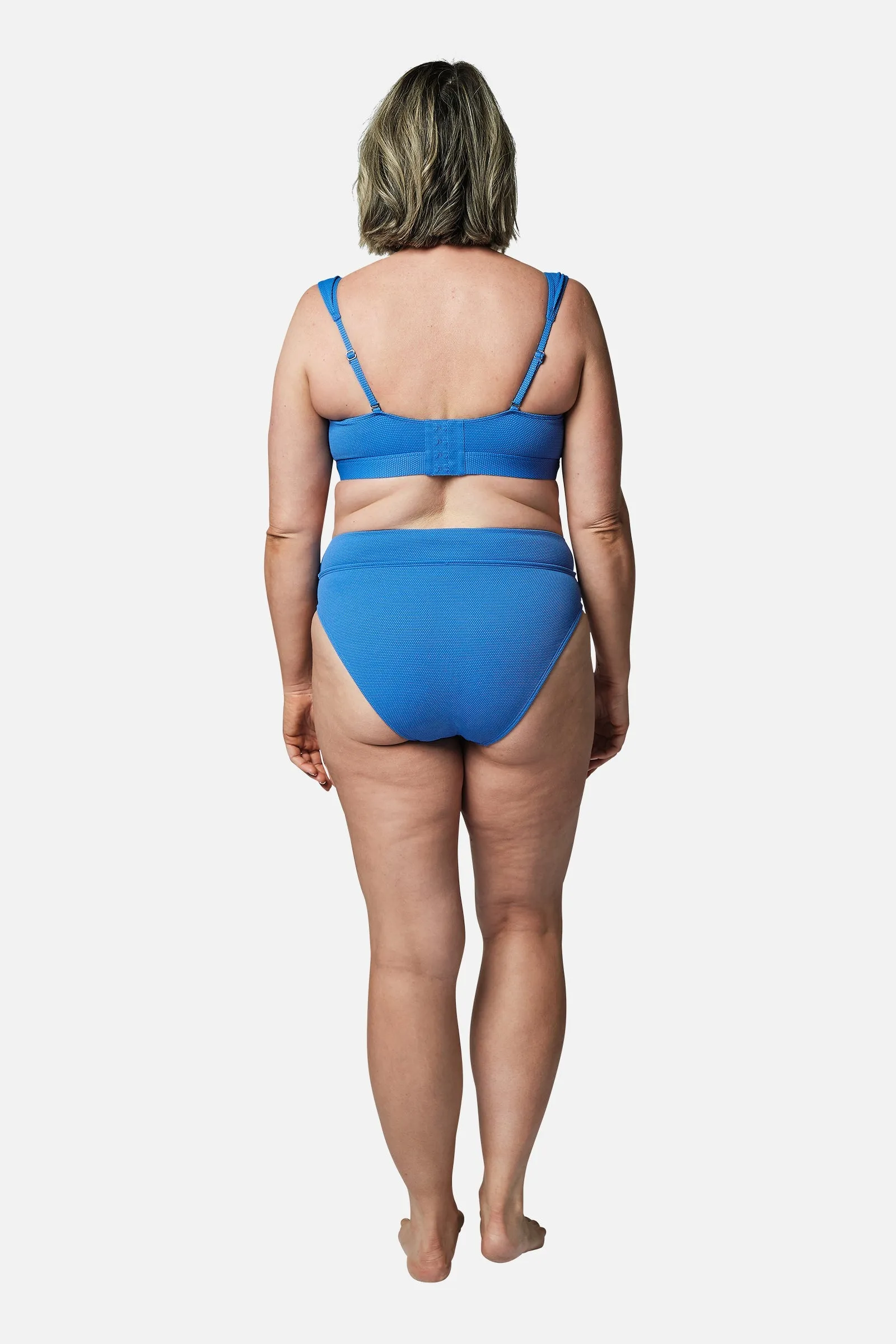 Original Bustier Balconette Bikini Bralette SKY BLUE TEXTURE