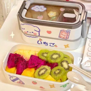 Outdoor Picnic Bento Fruit Box Microwaveable