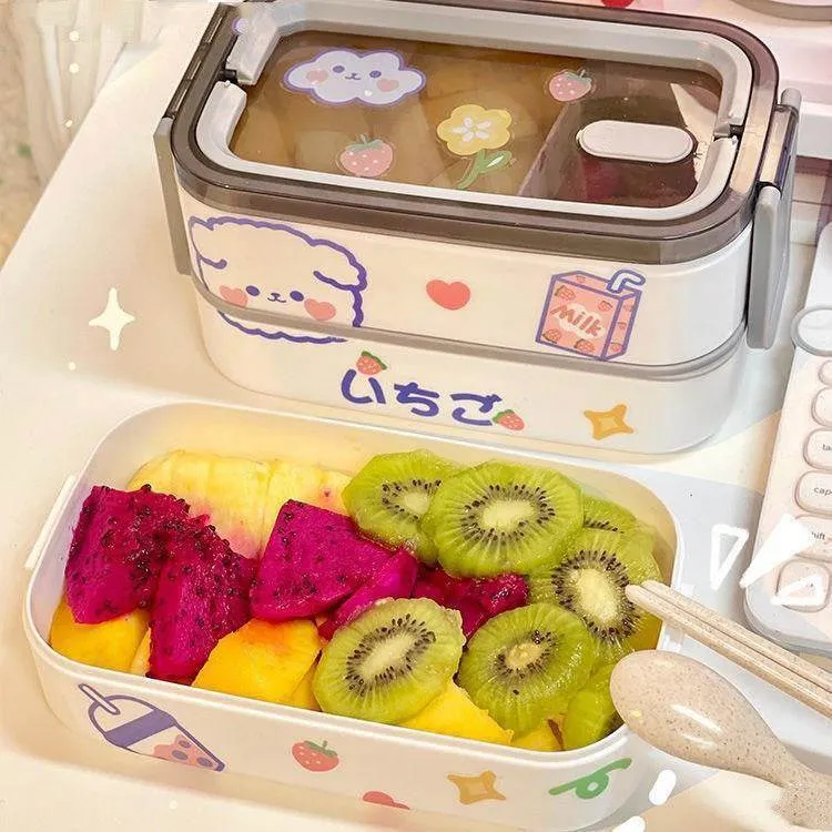 Outdoor Picnic Bento Fruit Box Microwaveable