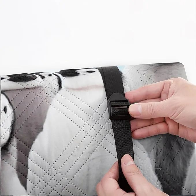Outdoor Picnic Blanket Portable Ultrasonic Waterproof Picnic Mat 3D Penguins Printed Camping Beach Mat for Sand and Wet Grass Hiking (3D Penguins S)