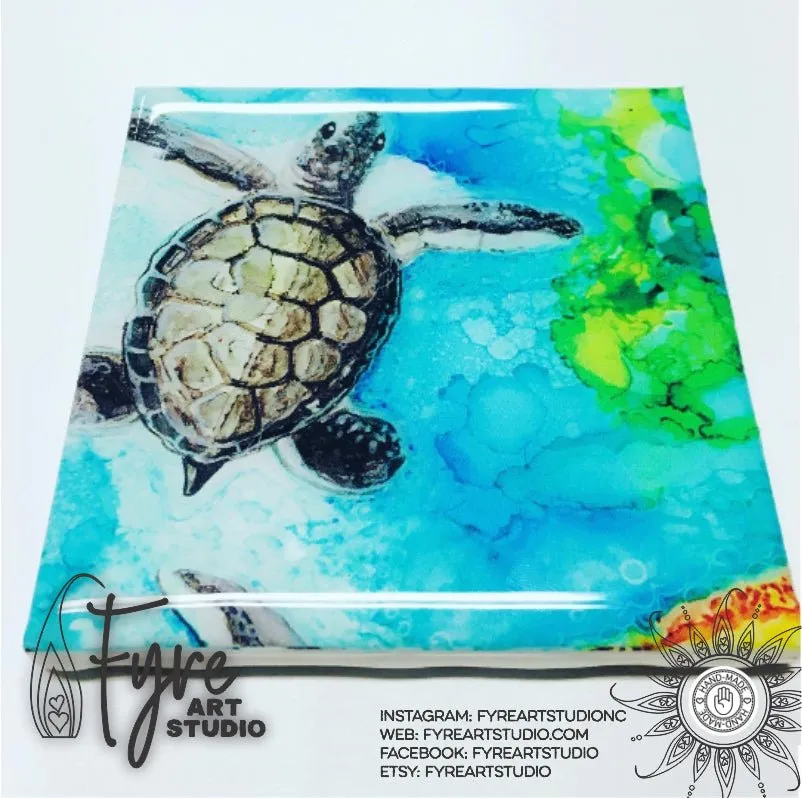 Outer Banks Baby Sea Turtle Coasters Set of 4