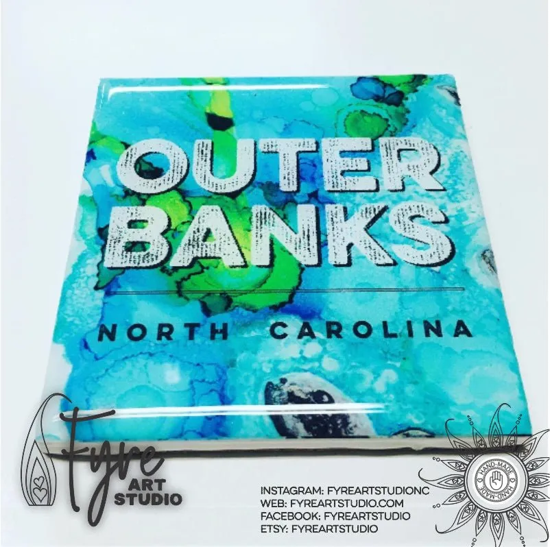 Outer Banks Baby Sea Turtle Coasters Set of 4