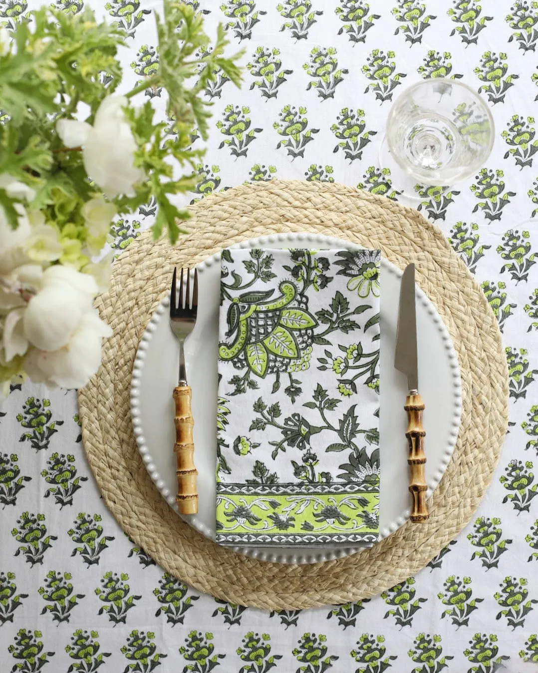 PAR Tablecloth Gayatri Buti Olive