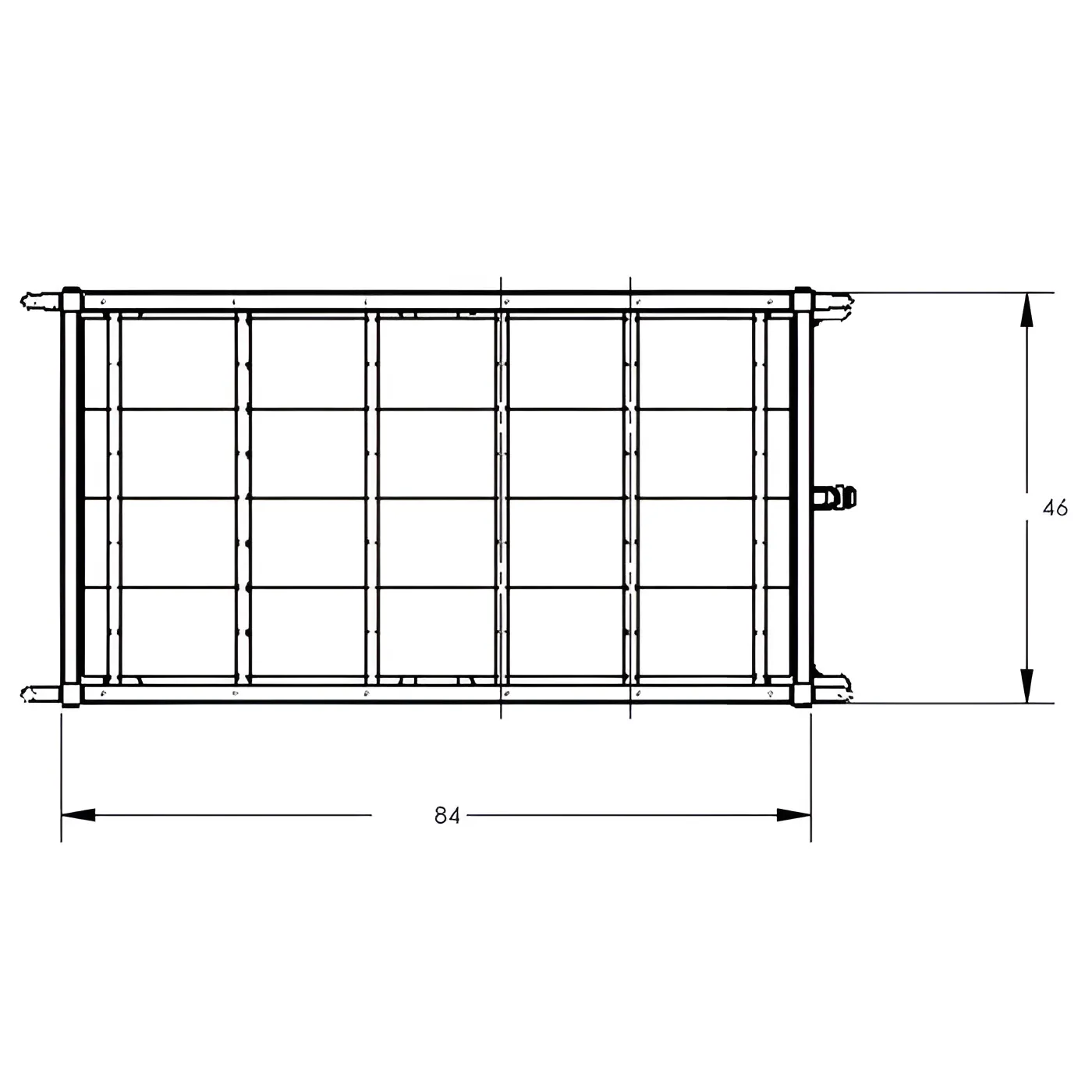 Parts Cart | 84'' | 5×5'' | Pockets | Valley Craft EP3531-200