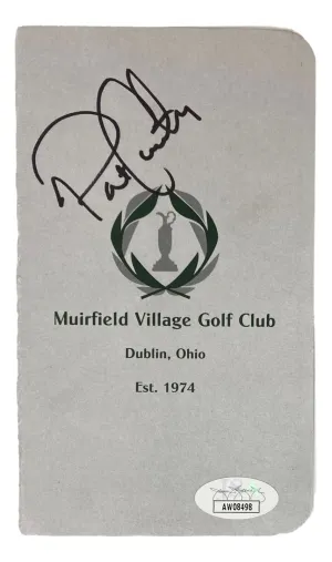 Patrick Cantlay Signed Muirfield Village Golf Club Scorecard JSA