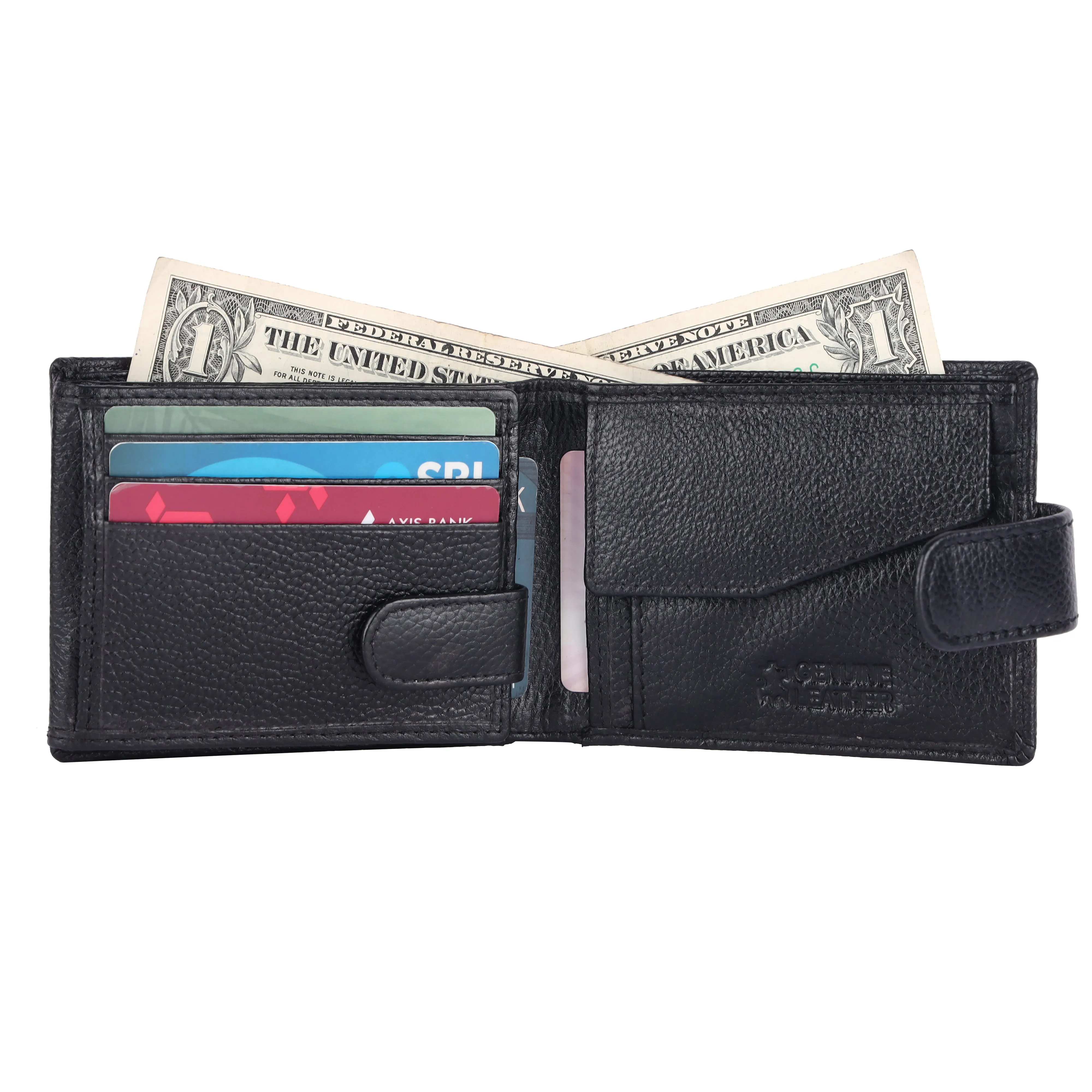 Pebble Texture 22 Card Billfold Coin Pocket Wallet #1013CL