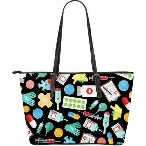 Pharmacist Technician Large Leather Tote Bag