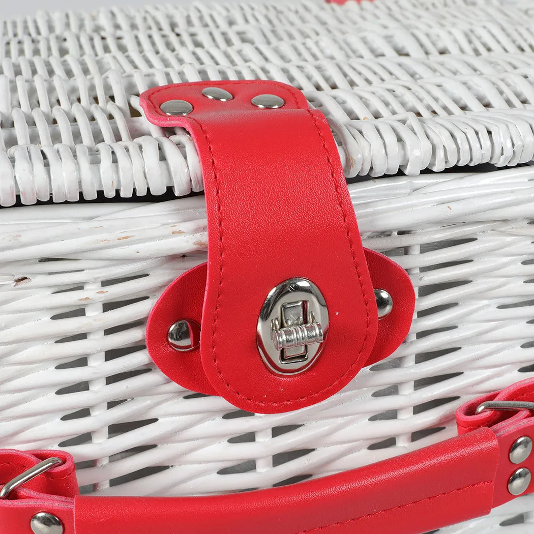 Picnic Basket Set Baskets 4 Person Wicker