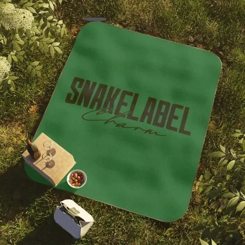 Picnic Blanket with Soft Mink Polyester Top Water-Resistant