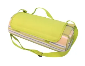 Picnic Rug with Green Stripe 135 x 150cm